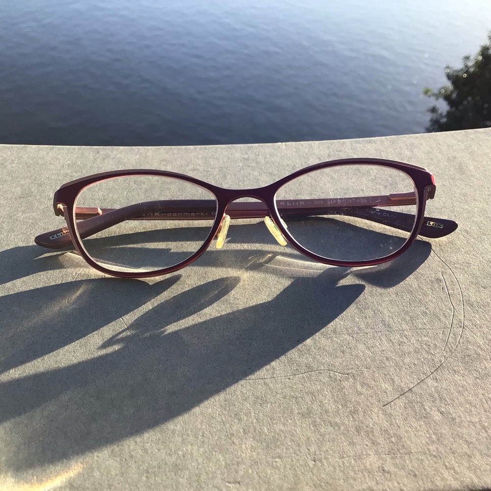 Kliik Eyeglasses 565 447 Made in Denmark Two-toned Purple Rose